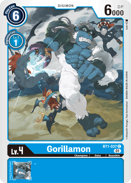 Gorillamon [BT1-037] (Alternative Art) [Starter Deck: Ulforce Veedramon] | Amazing Games TCG