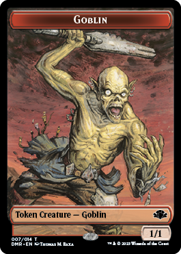 Goblin // Griffin Double-Sided Token [Dominaria Remastered Tokens] | Amazing Games TCG