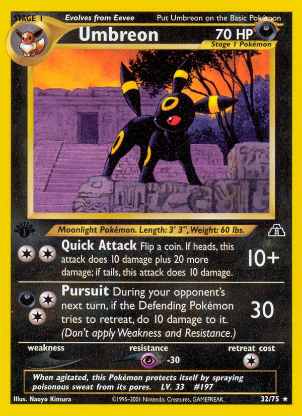 Umbreon (32/75) [Neo Discovery 1st Edition] | Amazing Games TCG