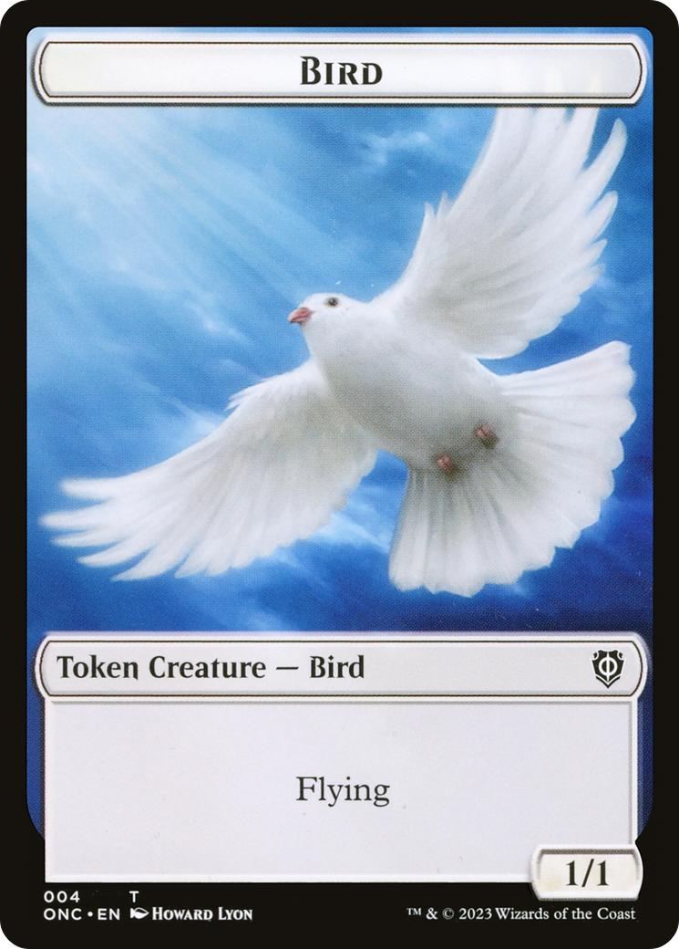 Bird // Cat Double-Sided Token [Phyrexia: All Will Be One Commander Tokens] | Amazing Games TCG