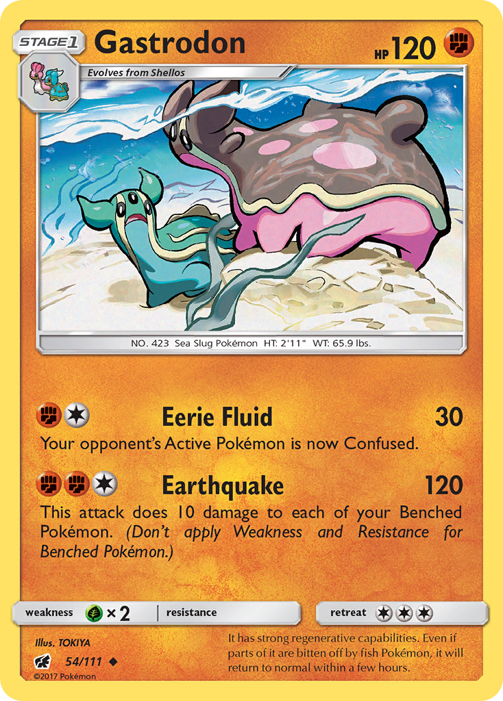 Gastrodon (54/111) [Sun & Moon: Crimson Invasion] | Amazing Games TCG