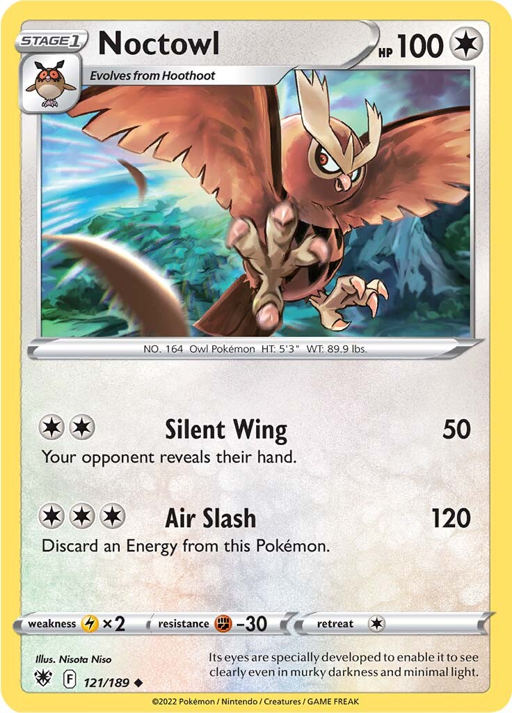 Noctowl (121/189) [Sword & Shield: Astral Radiance] | Amazing Games TCG