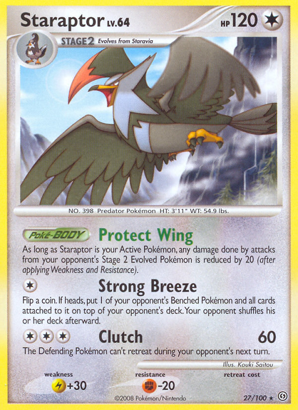 Staraptor (27/100) [Diamond & Pearl: Stormfront] | Amazing Games TCG