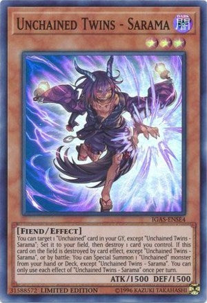 Unchained Twins - Sarama [IGAS-ENSE4] Super Rare | Amazing Games TCG