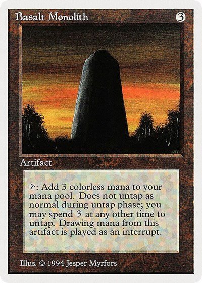 Basalt Monolith [Summer Magic / Edgar] | Amazing Games TCG