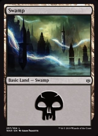 Swamp (257) [War of the Spark] | Amazing Games TCG