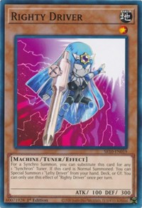 Righty Driver [SR10-EN019] Common | Amazing Games TCG