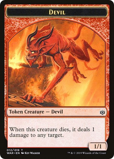 Devil // Satyr Double-sided Token (Challenger 2020) [Unique and Miscellaneous Promos] | Amazing Games TCG