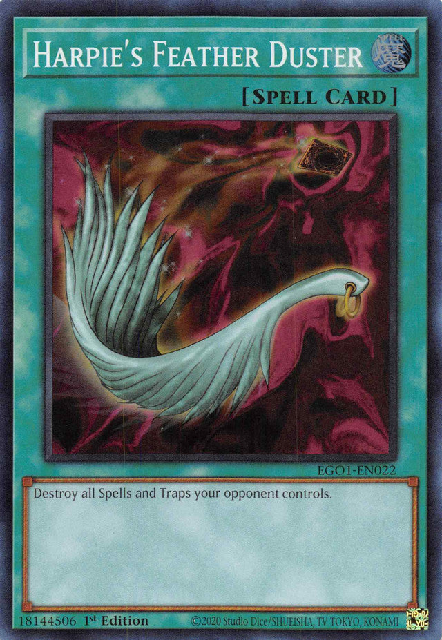 Harpie's Feather Duster [EGO1-EN022] Super Rare | Amazing Games TCG