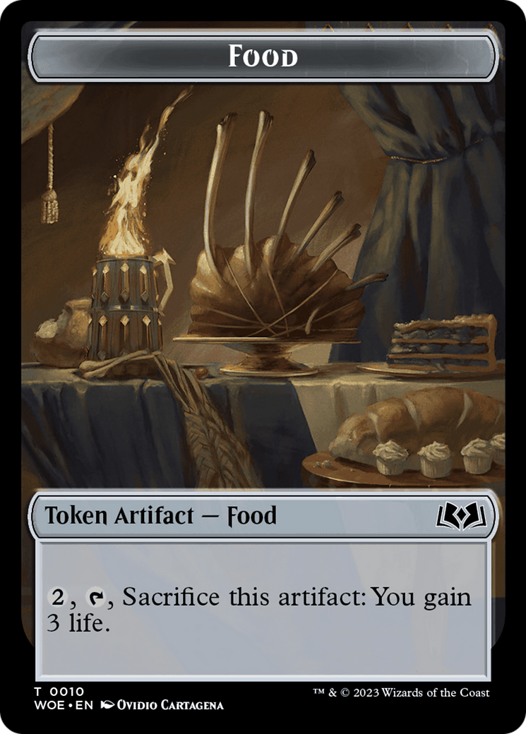 Faerie // Food (0010) Double-Sided Token [Wilds of Eldraine Tokens] | Amazing Games TCG