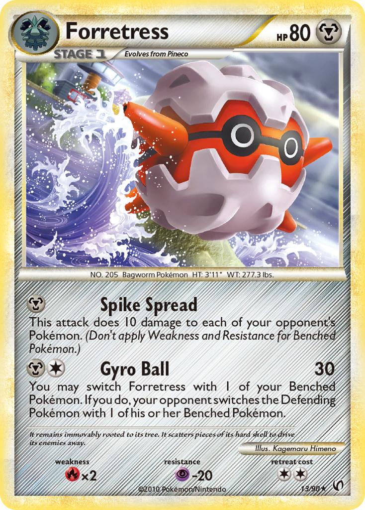 Forretress (13/90) [HeartGold & SoulSilver: Undaunted] | Amazing Games TCG