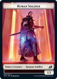 Human Soldier (005) // Zombie Double-sided Token [Commander 2020] | Amazing Games TCG