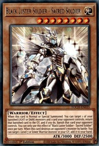 Black Luster Soldier - Sacred Soldier [TOCH-EN035] Rare | Amazing Games TCG