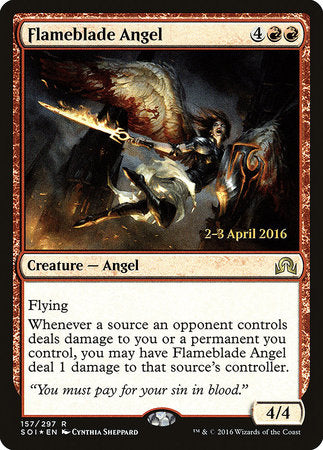 Flameblade Angel [Shadows over Innistrad Promos] | Amazing Games TCG