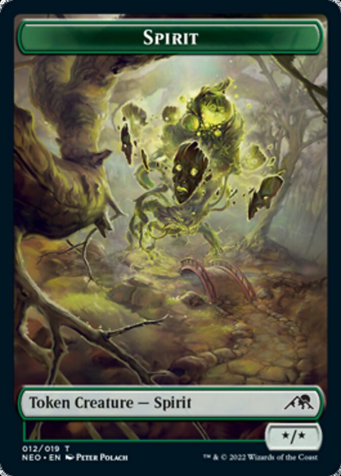 Spirit Token (012) [Kamigawa: Neon Dynasty Tokens] | Amazing Games TCG