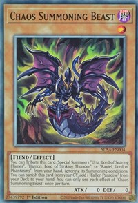 Chaos Summoning Beast [SDSA-EN004] Common | Amazing Games TCG