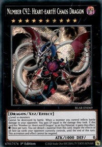 Number C92: Heart-eartH Chaos Dragon [BLAR-EN069] Secret Rare | Amazing Games TCG