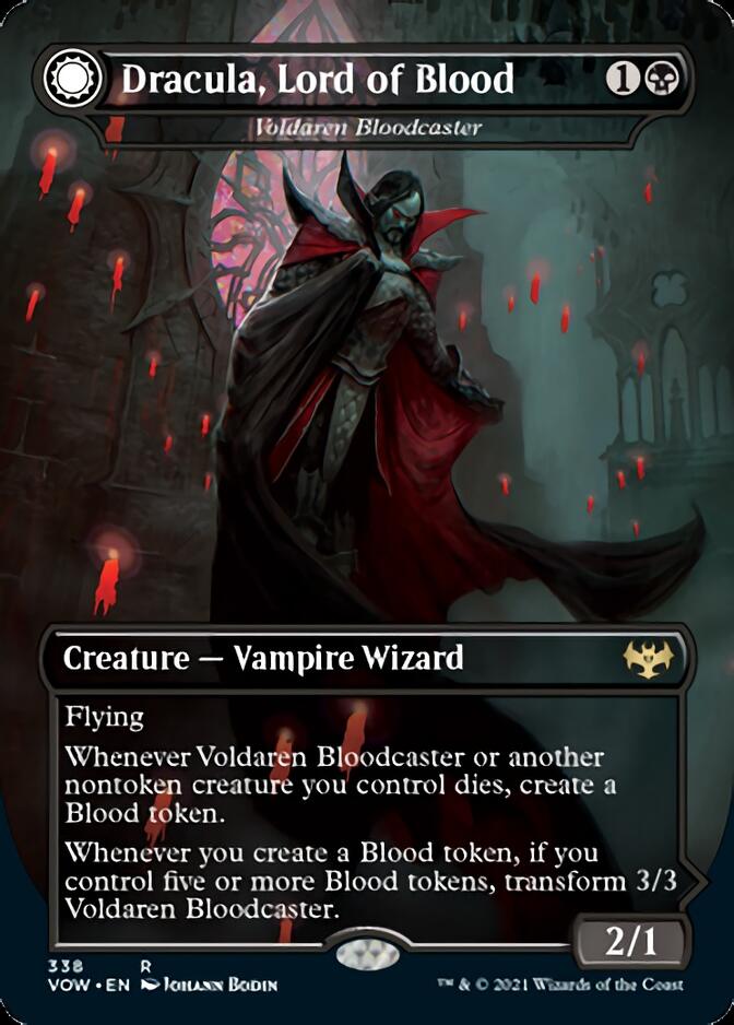 Voldaren Bloodcaster // Bloodbat Summoner - Dracula, Lord of Blood // Dracula, Lord of Bats [Innistrad: Crimson Vow] | Amazing Games TCG