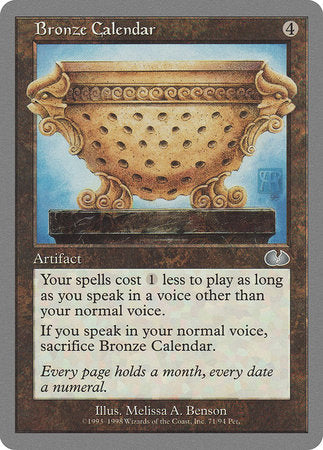 Bronze Calendar [Unglued] | Amazing Games TCG