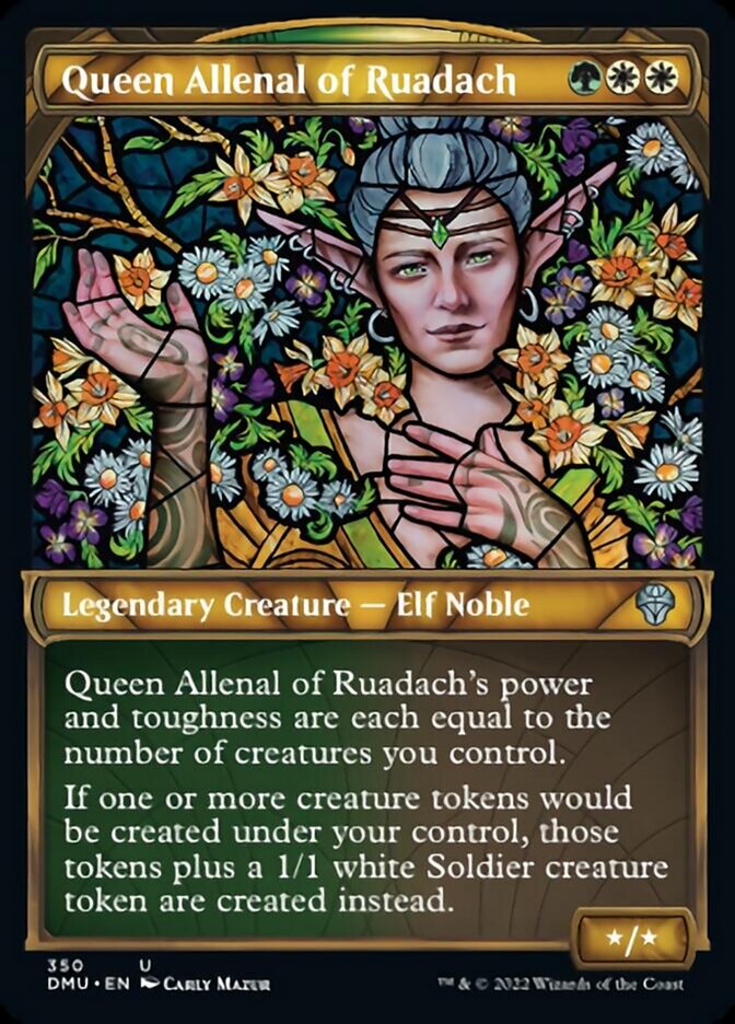 Queen Allenal of Ruadach (Showcase Textured) [Dominaria United] | Amazing Games TCG