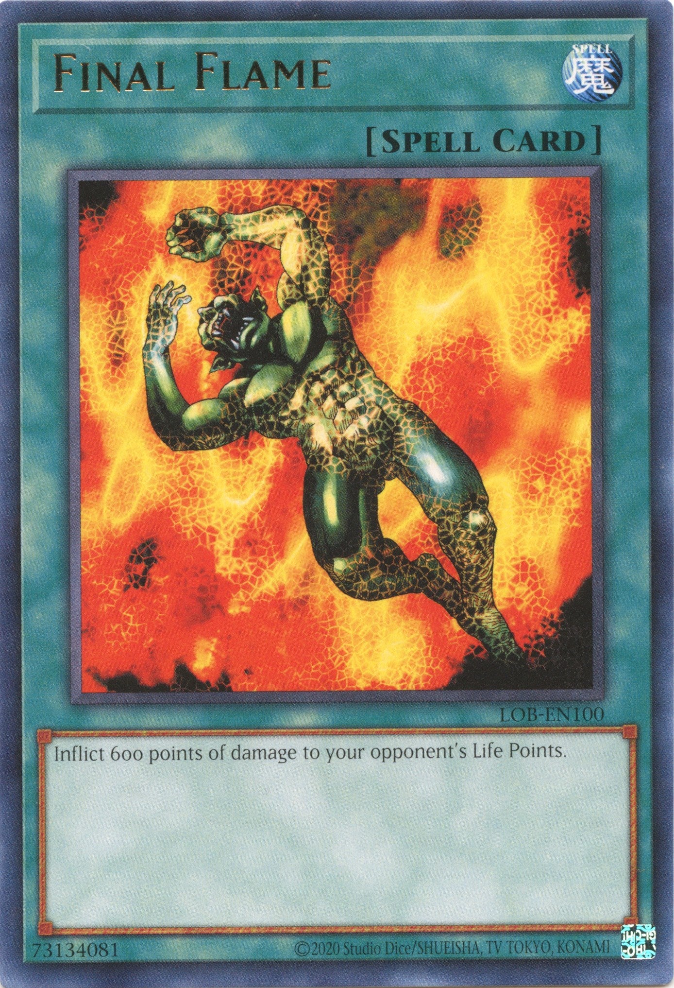 Final Flame (25th Anniversary) [LOB-EN100] Rare | Amazing Games TCG