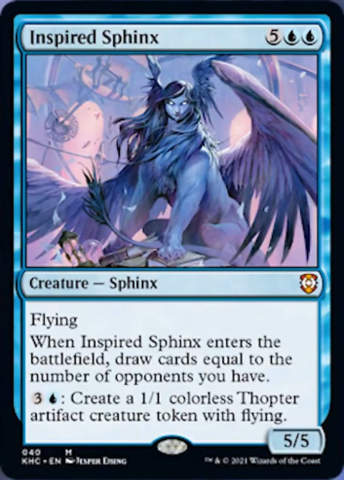 Inspired Sphinx [Kaldheim Commander] | Amazing Games TCG