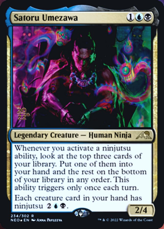 Satoru Umezawa [Kamigawa: Neon Dynasty Prerelease Promos] | Amazing Games TCG