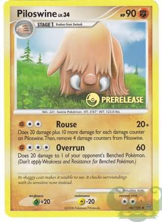 Piloswine (46/100) (Prerelease Promo) [Nintendo: Black Star Promos] | Amazing Games TCG