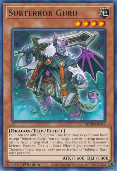 Subterror Guru [MP20-EN047] Rare | Amazing Games TCG