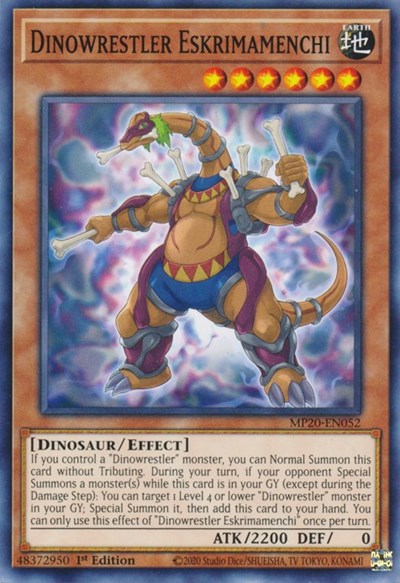 Dinowrestler Eskrimamenchi [MP20-EN052] Common | Amazing Games TCG