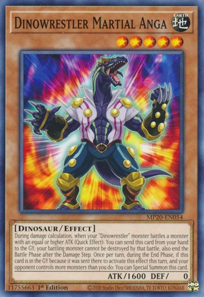 Dinowrestler Martial Anga [MP20-EN054] Common | Amazing Games TCG