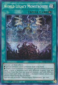 World Legacy Monstrosity [MP20-EN076] Prismatic Secret Rare | Amazing Games TCG