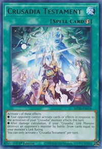 Crusadia Testament [MP20-EN078] Rare | Amazing Games TCG