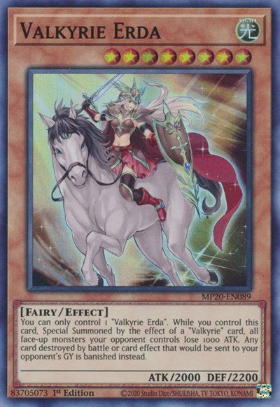 Valkyrie Erda [MP20-EN089] Super Rare | Amazing Games TCG