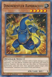 Dinowrestler Rambrachio [MP20-EN105] Common | Amazing Games TCG