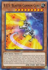 B.E.S. Blaster Cannon Core [MP20-EN111] Common | Amazing Games TCG