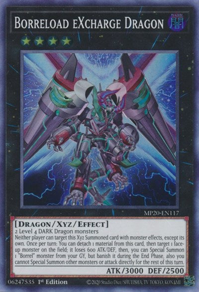 Borreload eXcharge Dragon [MP20-EN117] Super Rare | Amazing Games TCG