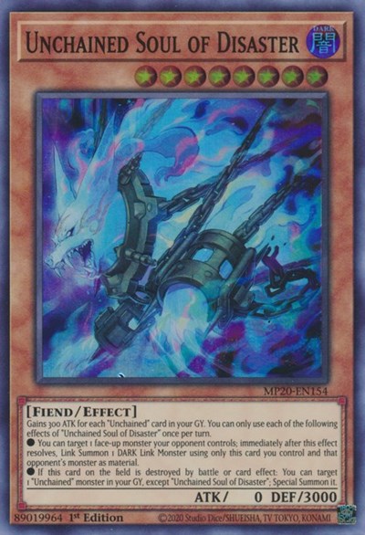 Unchained Soul of Disaster [MP20-EN154] Super Rare | Amazing Games TCG