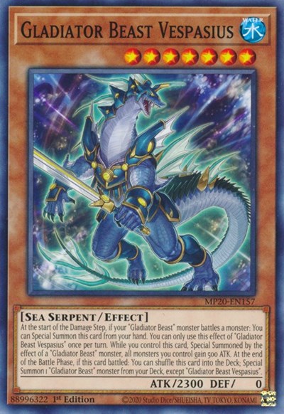 Gladiator Beast Vespasius [MP20-EN157] Common | Amazing Games TCG