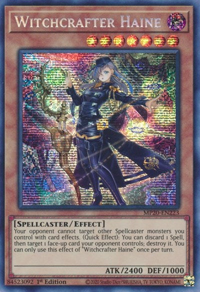 Witchcrafter Haine [MP20-EN223] Prismatic Secret Rare | Amazing Games TCG