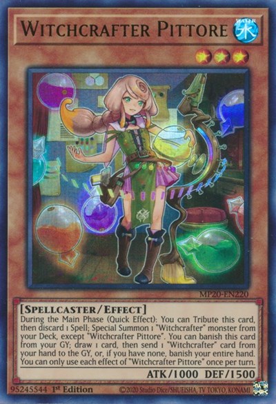 Witchcrafter Pittore [MP20-EN220] Ultra Rare | Amazing Games TCG