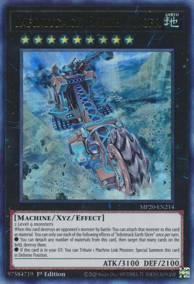 Infinitrack Earth Slicer [MP20-EN214] Ultra Rare | Amazing Games TCG