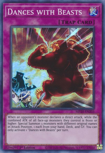 Dances with Beasts [MP20-EN203] Super Rare | Amazing Games TCG