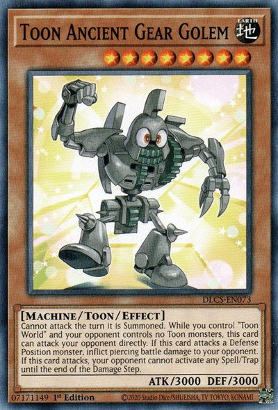 Toon Ancient Gear Golem [DLCS-EN073] Common | Amazing Games TCG