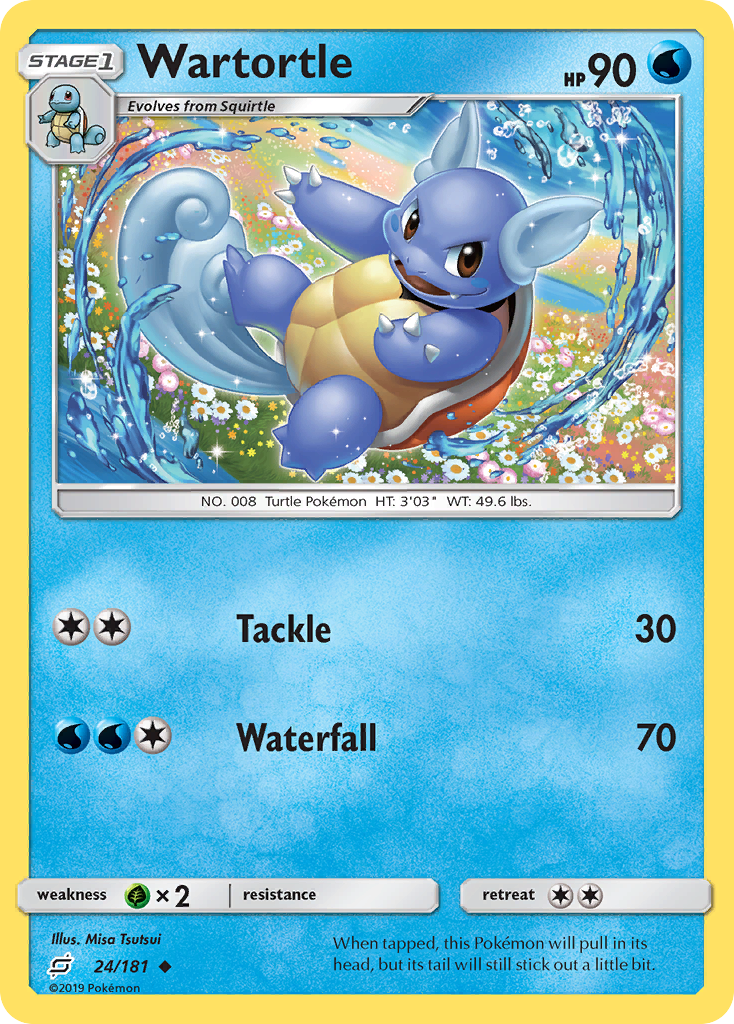 Wartortle (24/181) [Sun & Moon: Team Up] | Amazing Games TCG