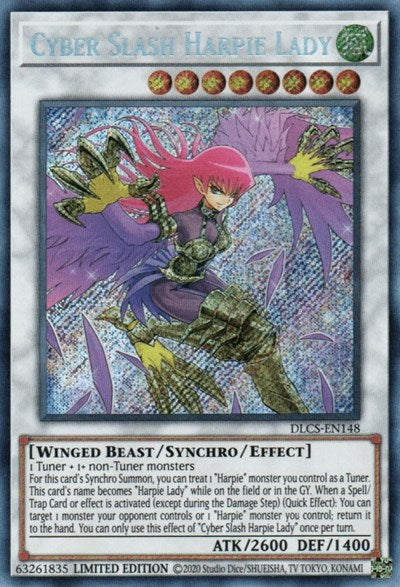 Cyber Slash Harpie Lady [DLCS-EN148] Secret Rare | Amazing Games TCG