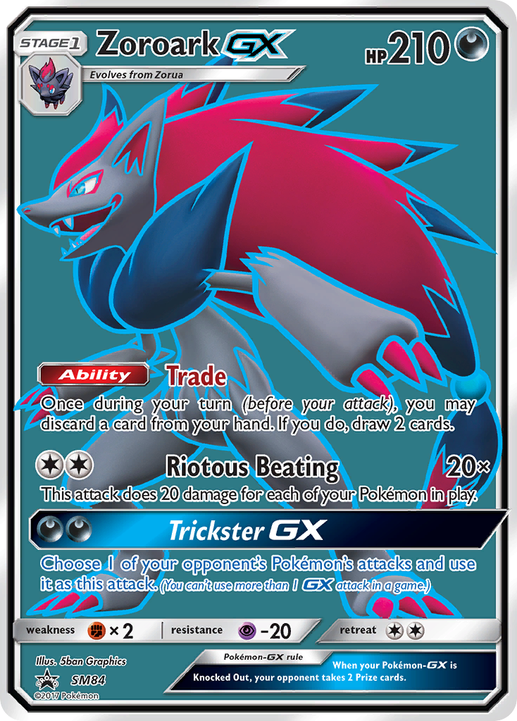 Zoroark GX (SM84) [Sun & Moon: Black Star Promos] | Amazing Games TCG