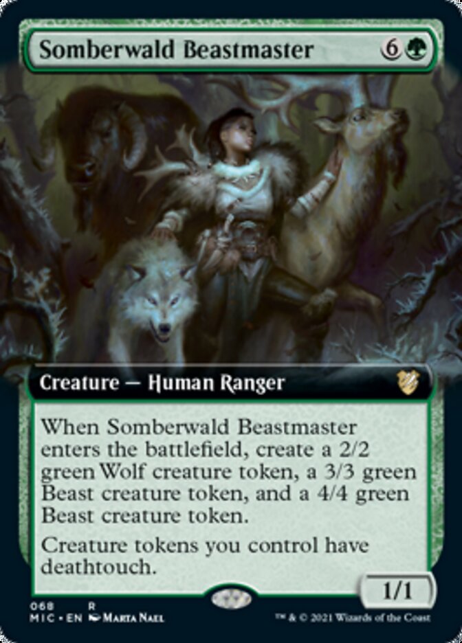 Somberwald Beastmaster (Extended) [Innistrad: Midnight Hunt Commander] | Amazing Games TCG