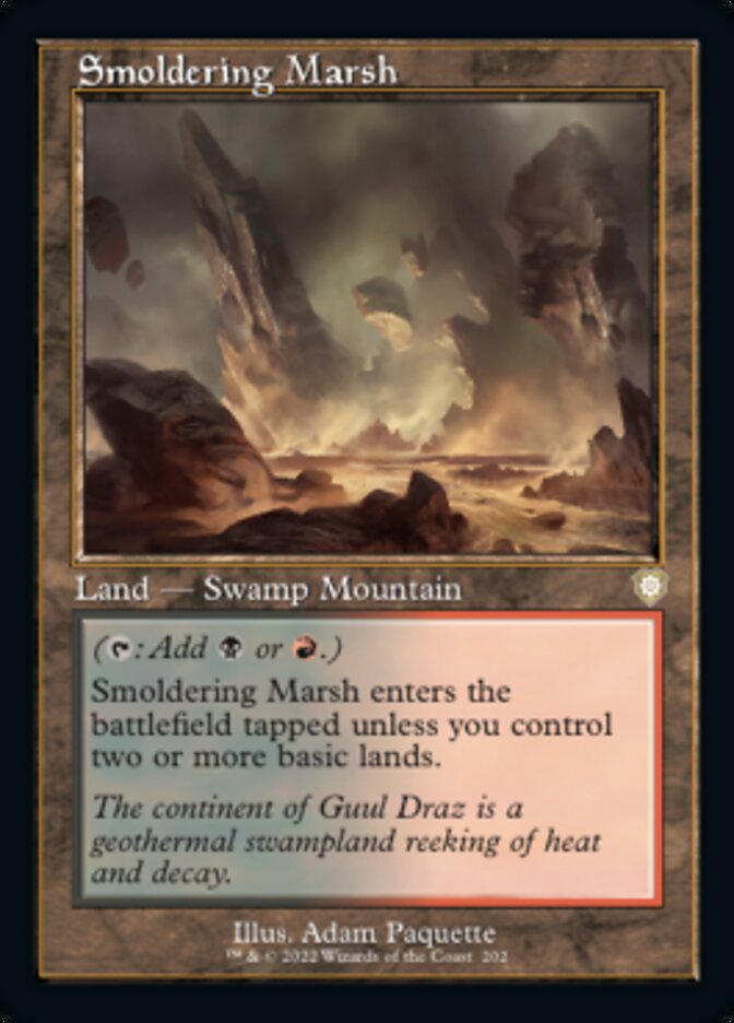 Smoldering Marsh (Retro) [The Brothers' War Commander] | Amazing Games TCG