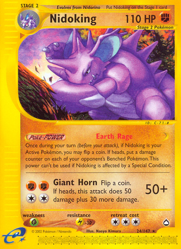 Nidoking (24/147) [Aquapolis] | Amazing Games TCG